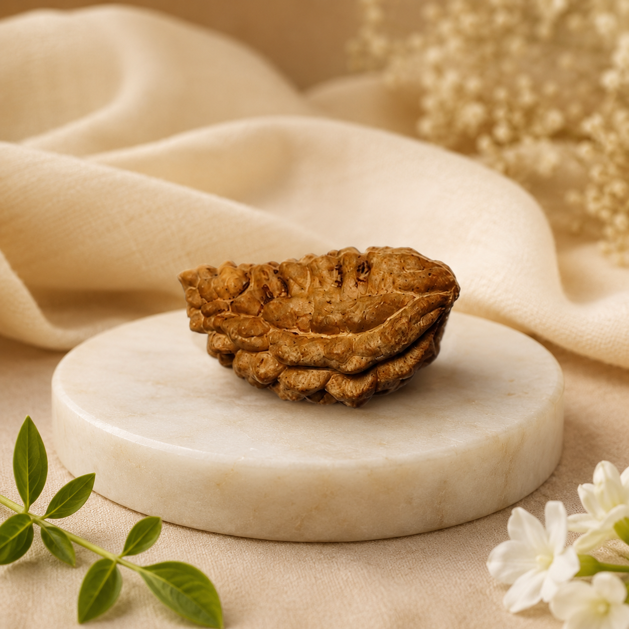 1 Mukhi Kaju Dana Rudraksha 1 Mukhi Kaju Dana Rudraksha Ek Mukhi Half Moon Rudraksha (1)